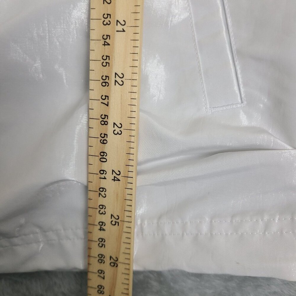 Adidas Womens yellow white full zip jacket 3 stripes size X-Small - Picture 8 of 9